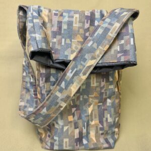 Deep Geometric Spectrum Crossbody Tote