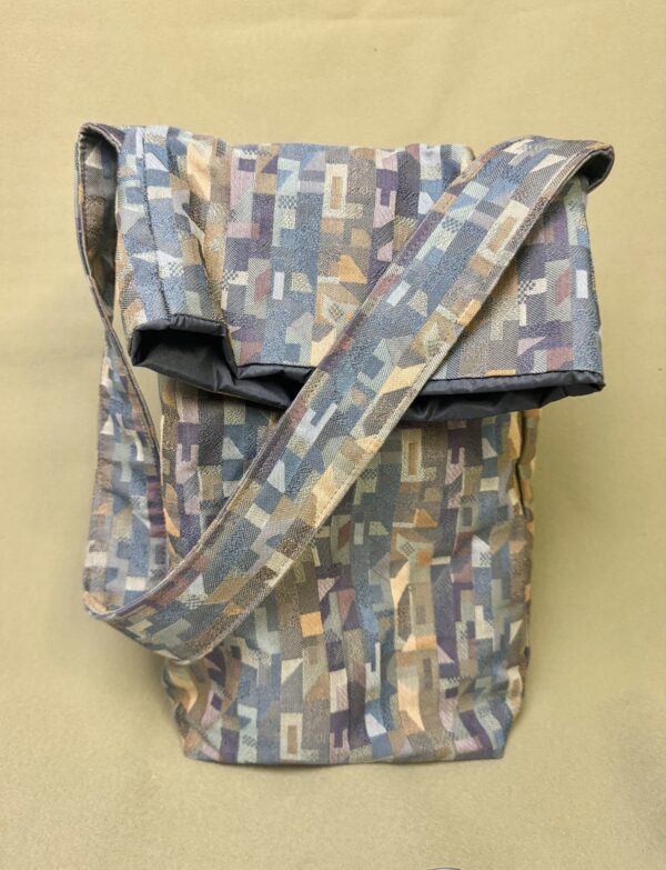 Deep Geometric Spectrum Crossbody Tote
