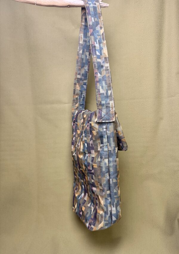 Deep Geometric Spectrum Crossbody Tote - Image 3