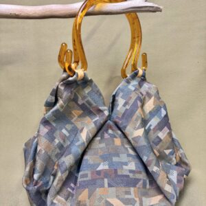 Pleated Geometric Spectrum Handled Hobo