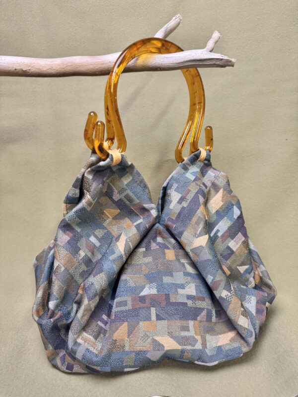 Pleated Geometric Spectrum Handled Hobo