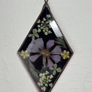 Pressed Flower Diamond Stained Glass