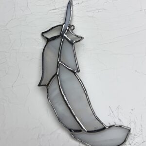 Flipped Feather Stained Glass