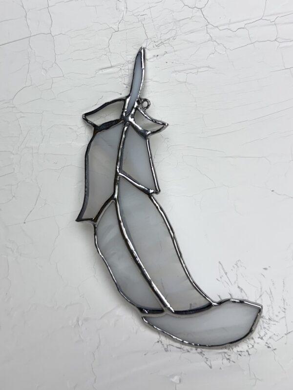 Flipped Feather Stained Glass