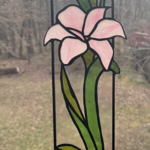 Lily Stained Glass Panel