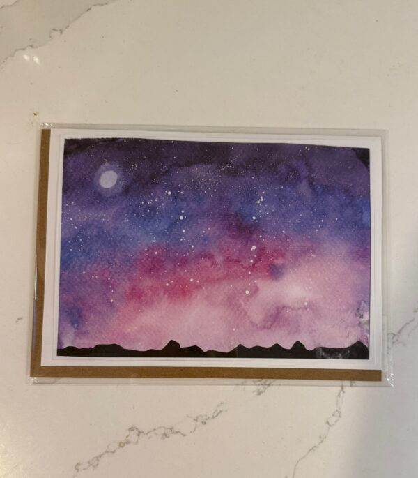 Greeting Card - Violet Galaxy