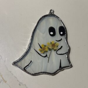 Ghost with Real Flower -Large