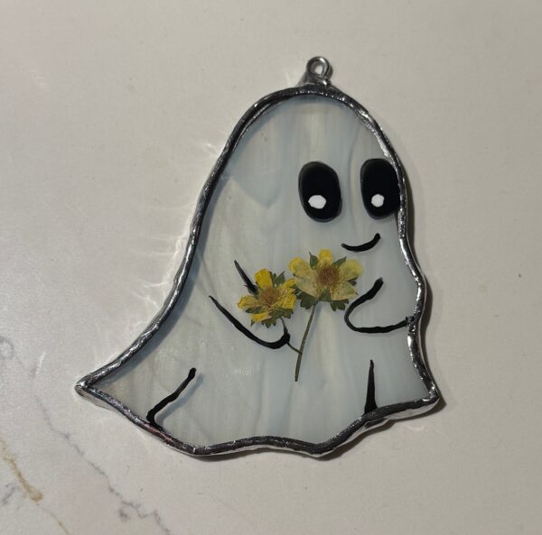 Ghost with Real Flower -Large