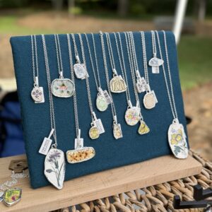 Vintage Dish Necklace - small