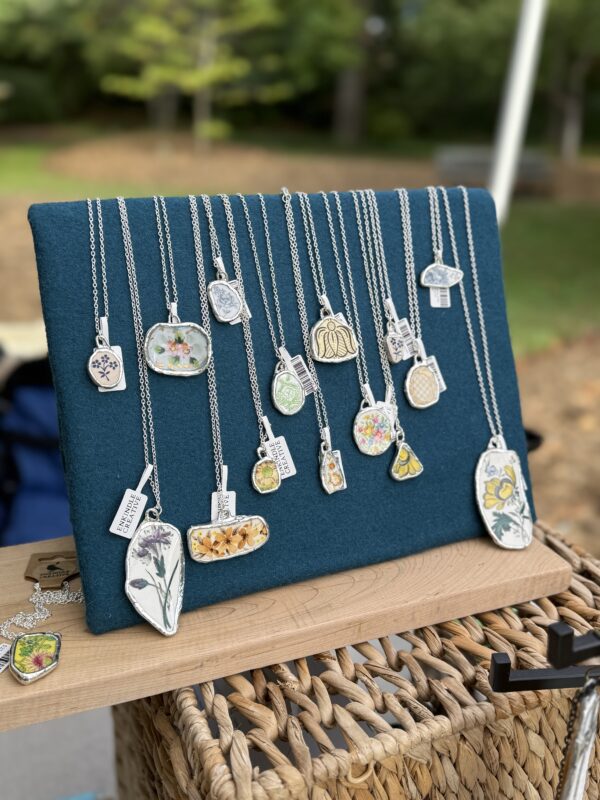 Vintage Dish Necklace - small