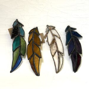 Colorful Feather Stained Glass