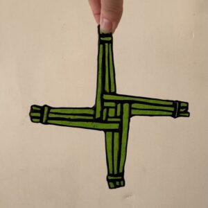 Brigid's Cross Stained Glass